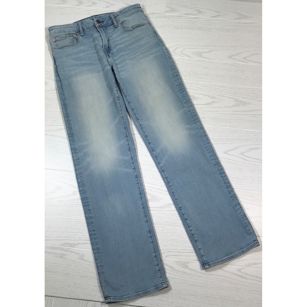 American Eagle Airflex Original Bootcut Jeans Men 30x32 Light Blue Stretch